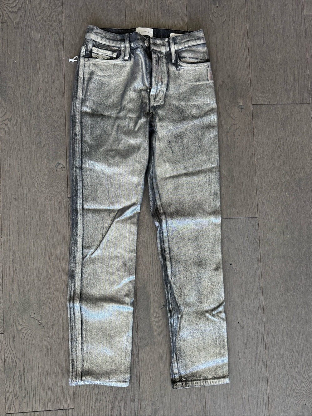 Frame le sylvie coated jeans